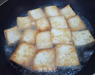 青菜蘑菇烩豆腐的做法步骤：4