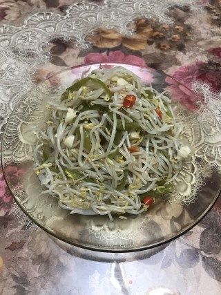 酸辣绿豆芽的做法步骤：4