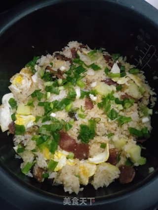 鸡腿腊味饭的做法步骤：7