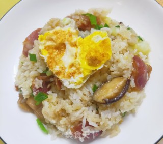 鸡腿腊味饭的做法步骤：8