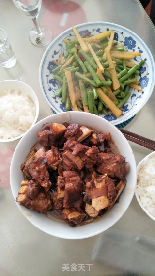 酸梅酱烧排骨的做法步骤：7