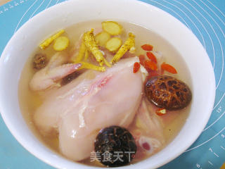 花旗参炖小母鸡的做法步骤：1