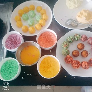 缤纷五彩球的做法步骤：3