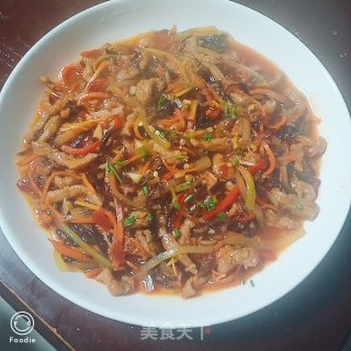 鱼香肉丝盖饭的做法步骤：11