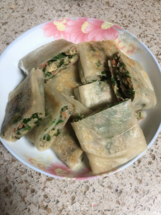 韭菜鸡蛋卷的做法步骤：8