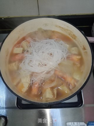 豆腐白菜鲜虾汤的做法步骤：5
