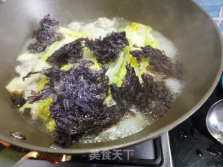 白菜丸子汤的做法步骤：8