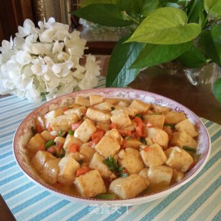 食蔬炖内酯豆腐的做法步骤：7