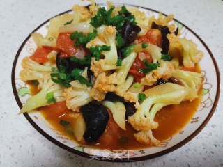 家常菜之“素炒菜花”的做法步骤：4