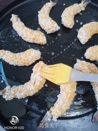 雪花糠片烤虾的做法步骤：7