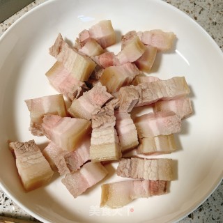 冻豆腐烧五花肉的做法步骤：4