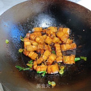 冻豆腐烧五花肉的做法步骤：7