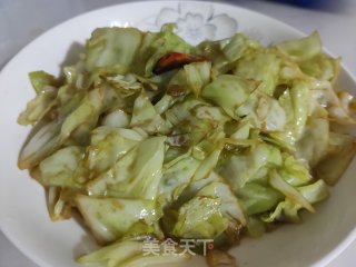 素炒圆白菜的做法步骤：11
