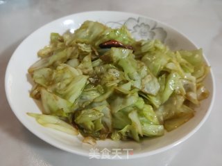 素炒圆白菜的做法步骤：12