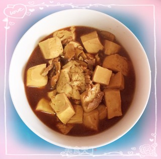 姬菇肉丝炒豆腐的做法步骤：8