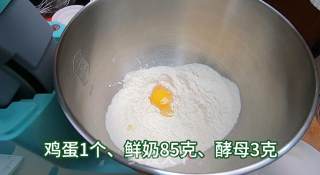 平底锅奶香小面包的做法步骤：2
