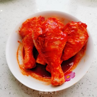 奥尔良焖鸡腿的做法步骤：2