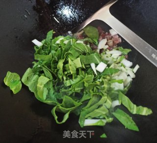 青菜香肠烫饭的做法步骤：5