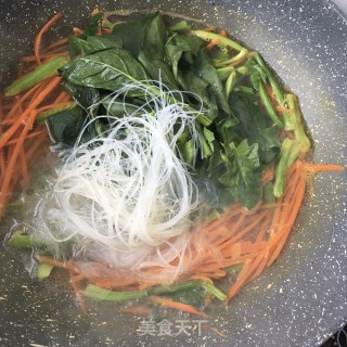 菠菜拌粉丝的做法步骤：9