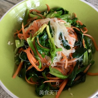 菠菜拌粉丝的做法步骤：19