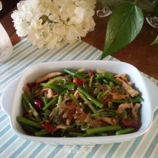 肉丝芹菜炒粉条的做法步骤：8