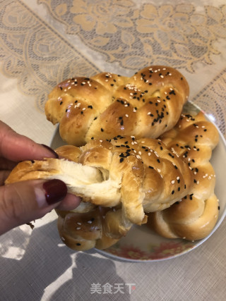 麻花辫面包的做法步骤：10