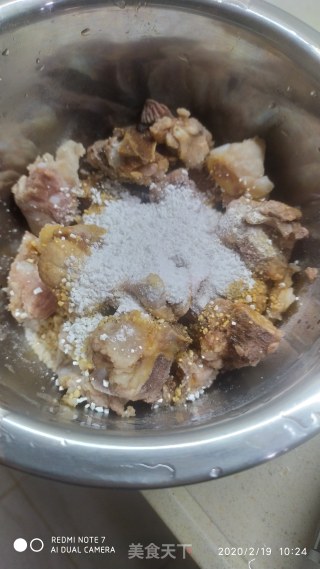 花菇蒸排骨的做法步骤：4