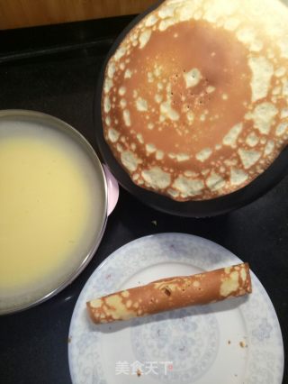 薄饼机烙蛋卷的做法步骤：8