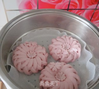 紫薯花样馒头的做法步骤：21