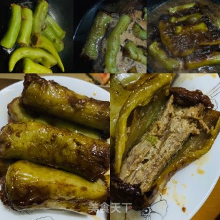煎酿辣椒的做法步骤：3