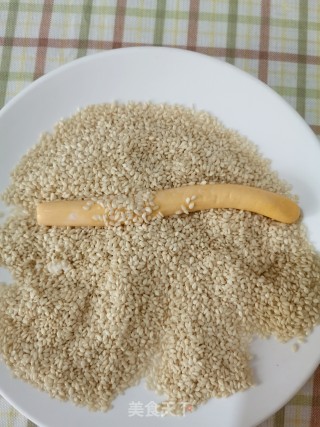 南瓜芝麻棒的做法步骤：7