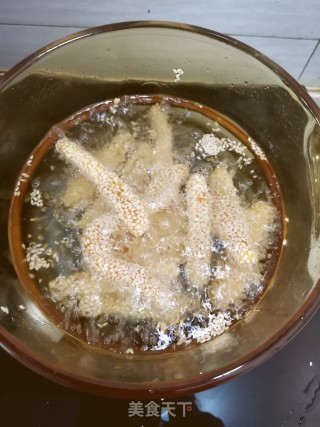 南瓜芝麻棒的做法步骤：8
