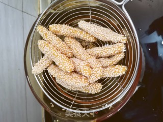 南瓜芝麻棒的做法步骤：9
