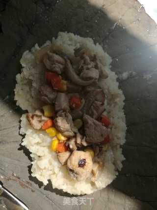 荷香糯米鸡的做法步骤：16