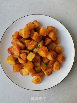 香煎孜然土豆的做法步骤：7