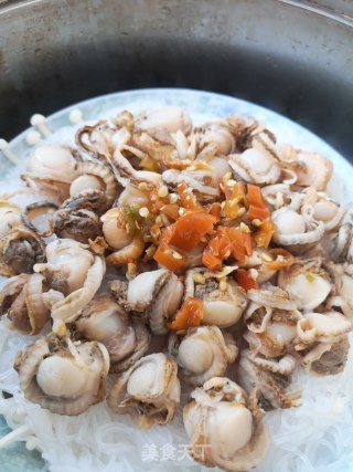 蒜蓉金针菇粉丝扇贝肉的做法步骤：5