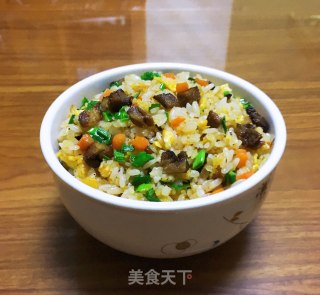 辣酱牛肉炒饭的做法步骤：11