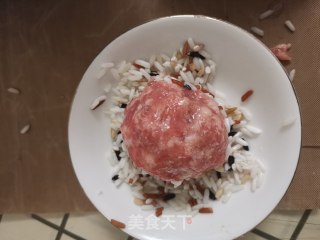 鹌鹑蛋珍珠丸子的做法步骤：16