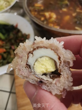 鹌鹑蛋珍珠丸子的做法步骤：22