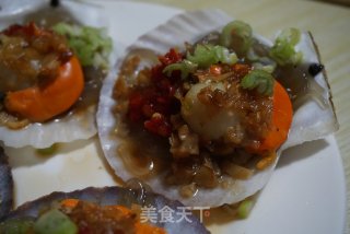 蒜蓉粉丝虾夷贝的做法步骤：6