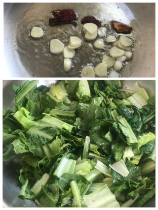 蚝油油麦菜的做法步骤：2