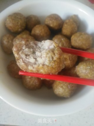炸莲藕丸子的做法步骤：12