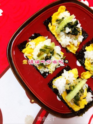 原创【????仙草味道????私房菜????】❤️亲子味道❤️紫菜????蛋饼????包饭❤️的做法步骤：3