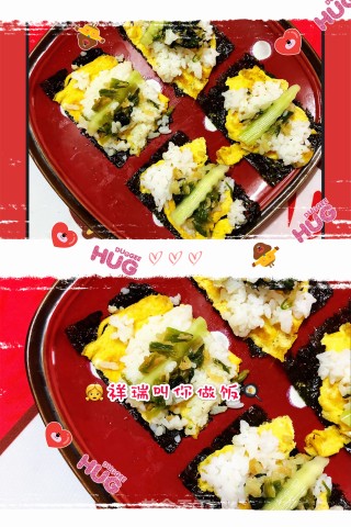 原创【????仙草味道????私房菜????】❤️亲子味道❤️紫菜????蛋饼????包饭❤️的做法步骤：4