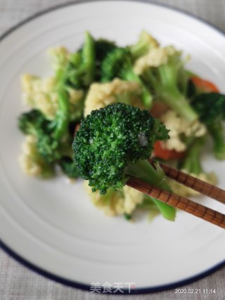 素炒双花的做法步骤：6