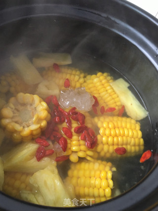菠萝煮水果玉米的做法步骤：13
