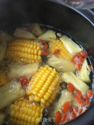 菠萝煮水果玉米的做法步骤：14