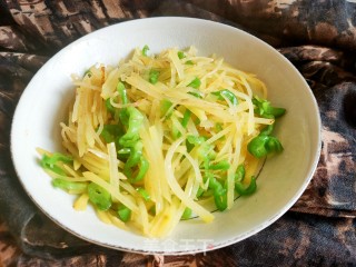 土豆丝炒青椒的做法步骤：9