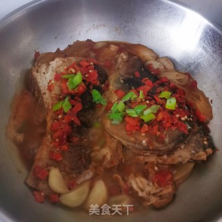 啤酒剁椒鱼头的做法步骤：9