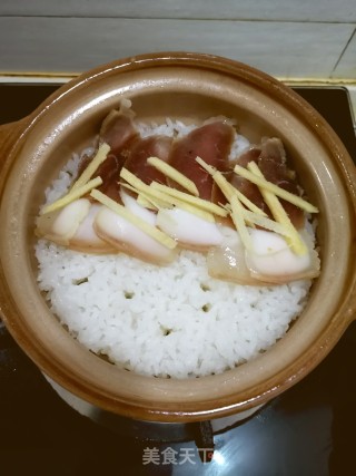 腊味煲仔饭的做法步骤：6